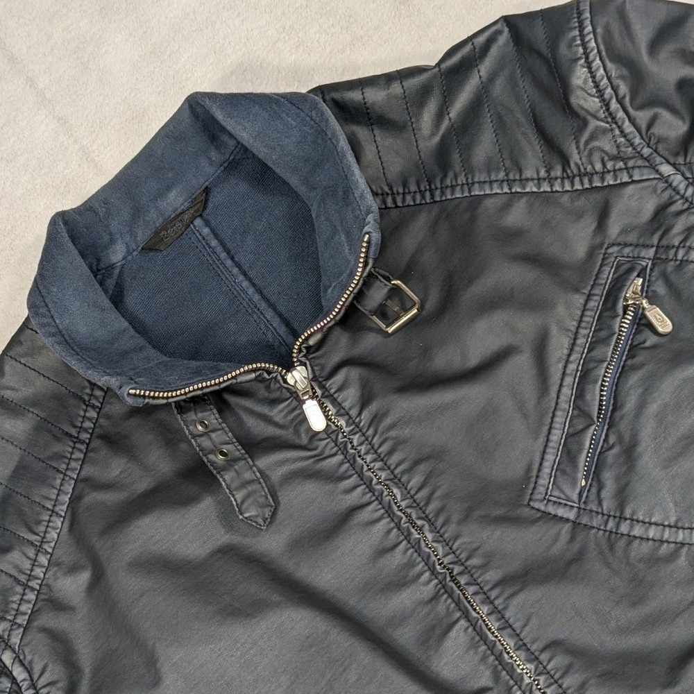 Vintage Belstaff H Racer Rubberized Cafe Racer Style Moto Jacket Mens Large